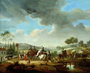 Convoy Escorted by French Dragoons